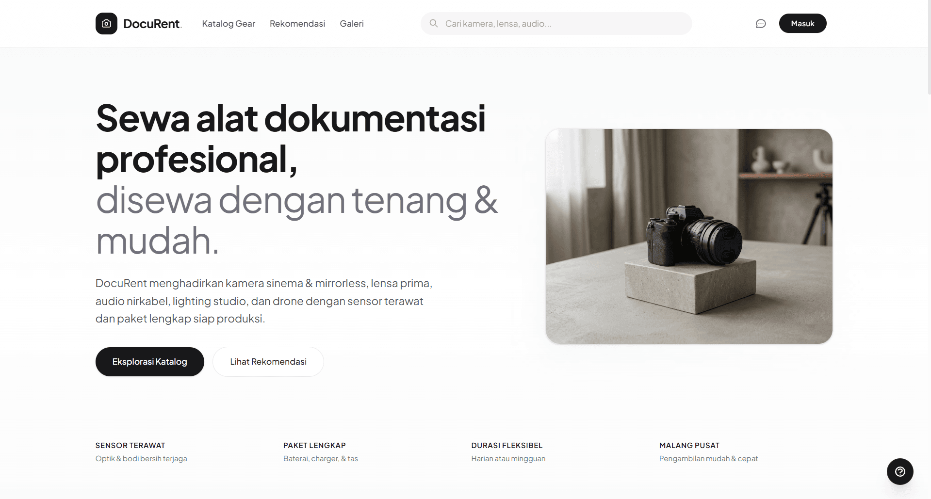 Screenshot DocuRent